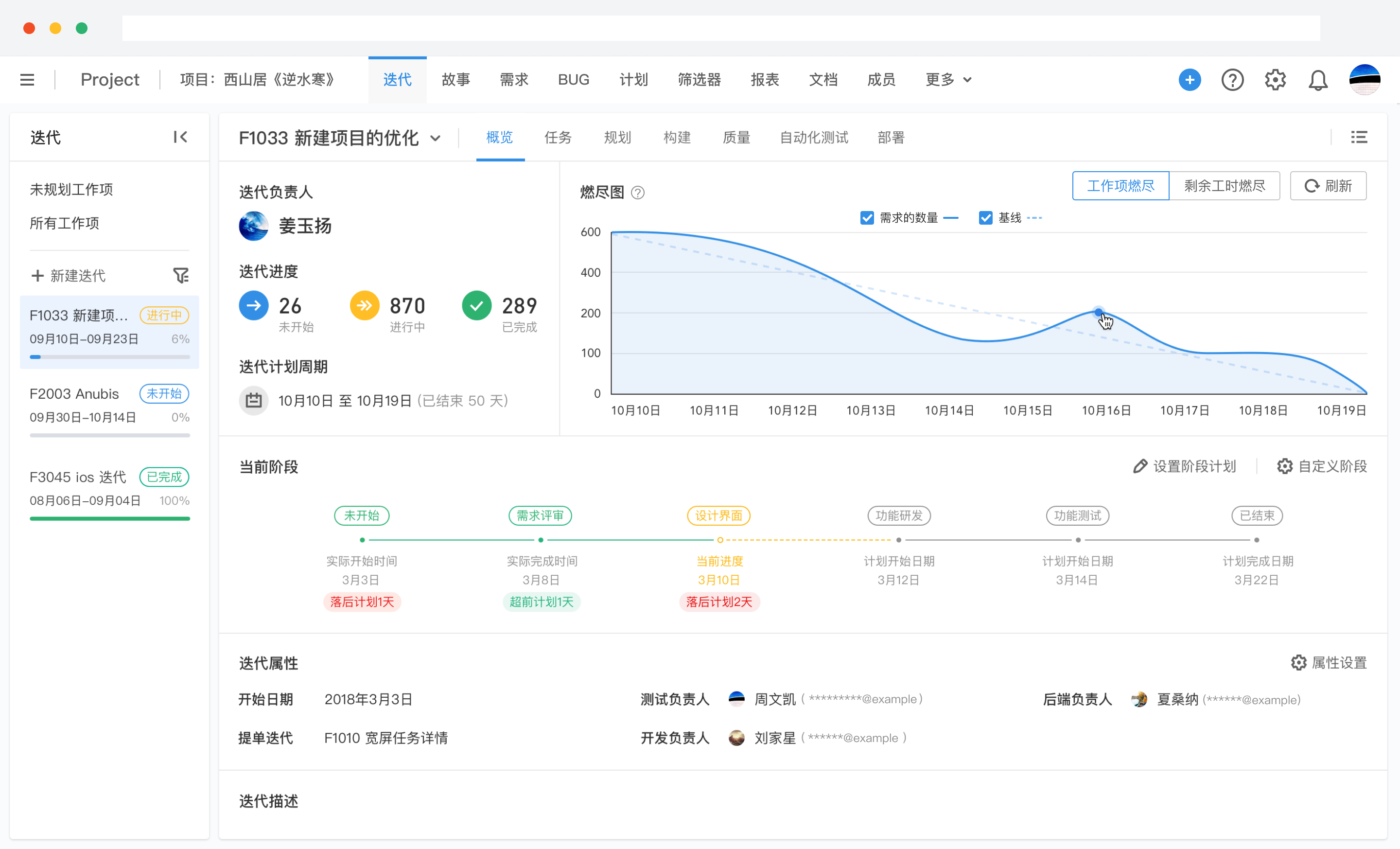 项目进度计划